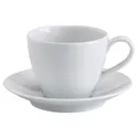 IKEA VÄRDERA ВЭРДЕРА, чашка кофейная с блюдцем, белый, 20 сл 602.774.63 фото thumb №1