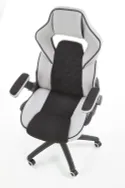 Кресло компьютерное офисное вращающееся HALMAR SONIC черный/серый, мембранная ткань фото thumb №9