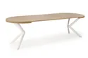 Розкладний стіл HALMAR PERONI 100-250x100 см золотий дуб - білий фото thumb №2
