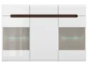 BRW Комод Azteca Trio 150 см плетеный с 3 дверцами и 2 ящиками белый глянец, белый/глянцевый белый KOM2W1D3S/10/15-BI/BIP фото thumb №2