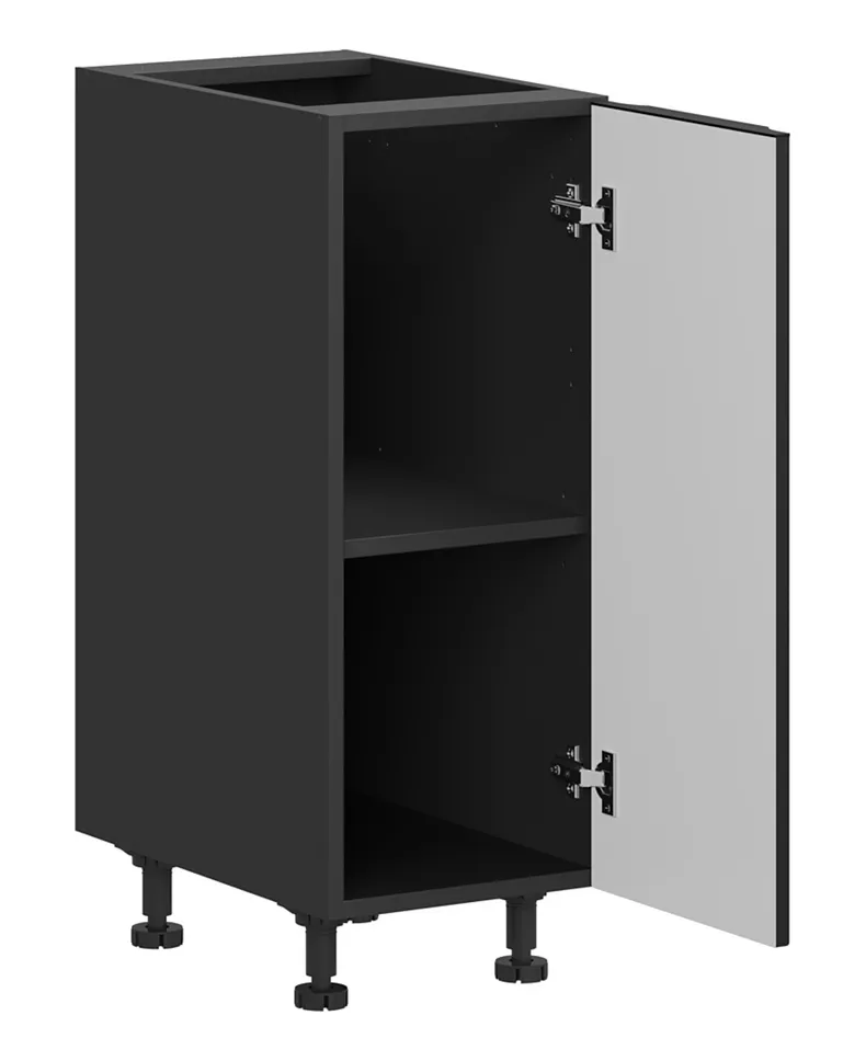 BRW Правосторонний кухонный шкаф Sole L6 30 см черный матовый, черный/черный матовый FM_D_30/82_P-CA/CAM фото №3