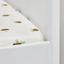 IKEA TROLLDOM ТРОЛЛЬДОМ, простирадло на резинці д/дитяч ліжк, орнамент їжак/білий, 60x120 см 205.143.86 фото thumb №3