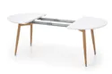 Кухонний стіл розкладний HALMAR EDWARD 120-200x100 см дуб медовий / білий; ніжки : дуб медовий фото thumb №10