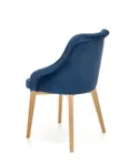 Кухонний стілець HALMAR TOLEDO 2 дуб медовий/темно-синій фото thumb №5