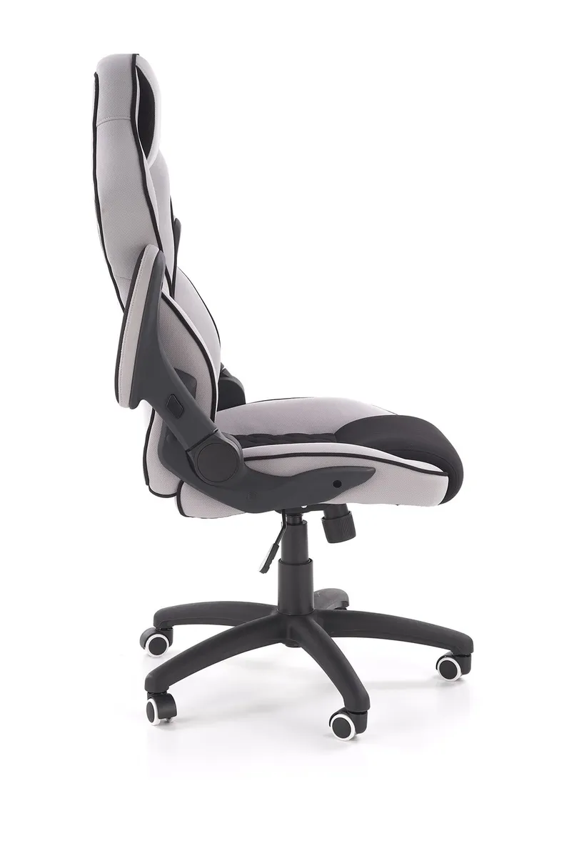 Крісло комп'ютерне офісне обертове HALMAR SONIC чорний / сірий, мембранна тканина фото №3