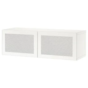 IKEA BESTÅ БЕСТО, комбинация настенных шкафов, белый / Мертвикен белый, 120x42x38 см 794.398.56 фото