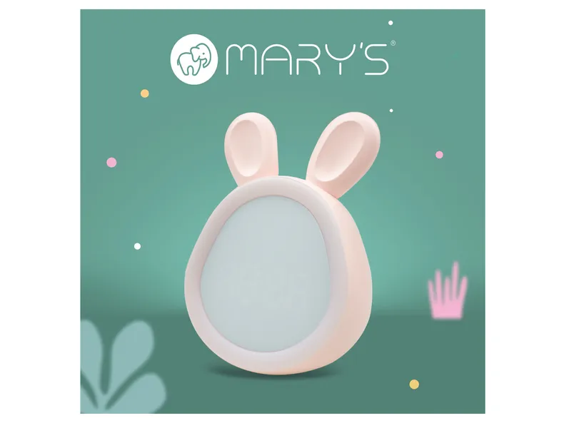 BRW Светодиодный будильник Mary's Hare светло-розовый 096851 фото №6