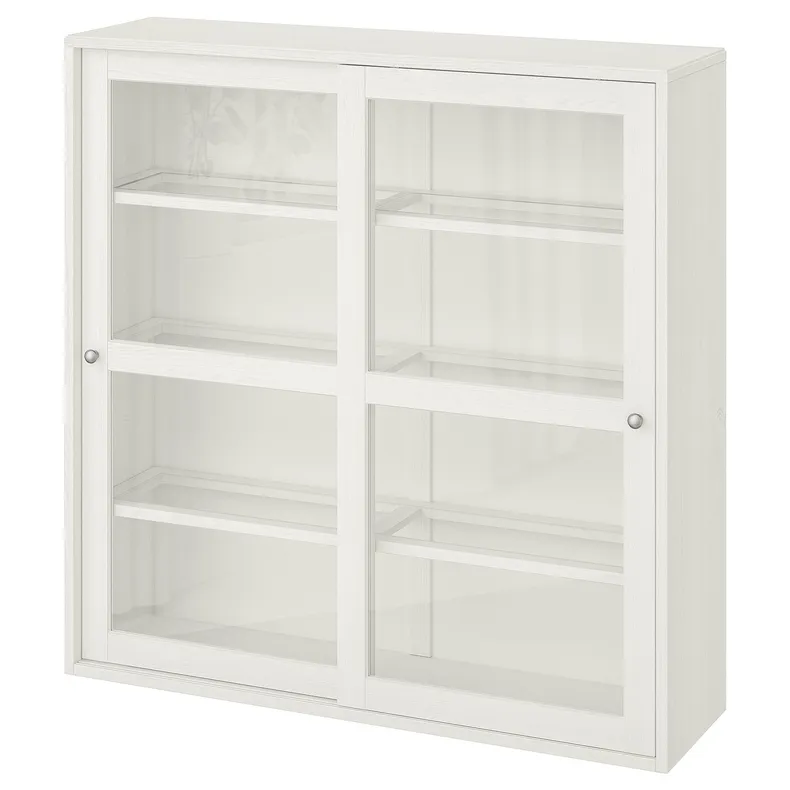 IKEA HAVSTA ХАВСТА, шкаф-витрина, белый, 121x35x123 см 304.221.74 фото №2