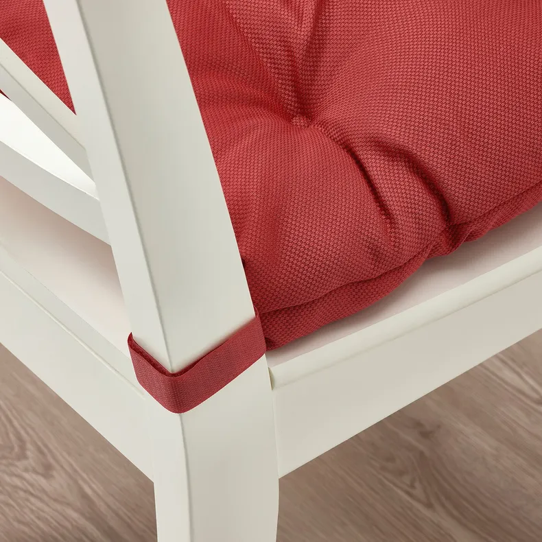 IKEA MALINDA МАЛІНДА, подушка на стілець, темно-червоний, 40/35x38x7 см 105.728.00 фото №3