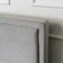 Кровать двуспальная бархатная MEBEL ELITE ANDRE Velvet, 160x200 см, светло-серый фото thumb №7