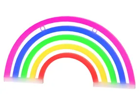 BRW Дитячий неоновий настінний світильник Rainbow LED мікс кольорів 093799 фото