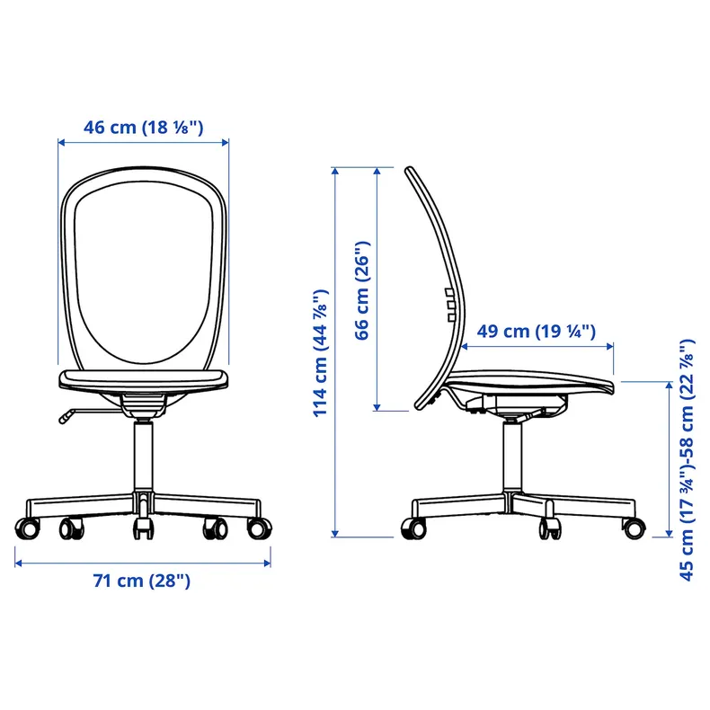 IKEA FLINTAN ФЛІНТАН, офісний стілець, бежевий 704.922.02 фото №11