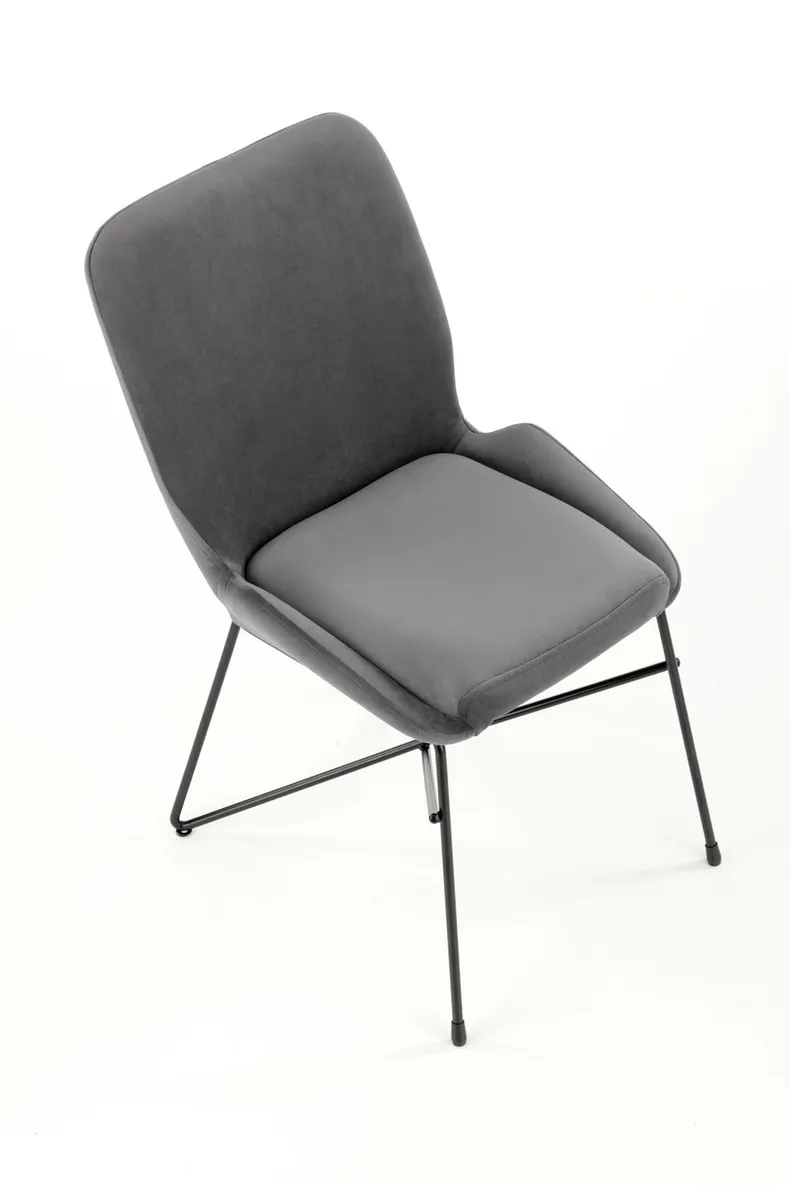 Кухонний стілець HALMAR K454 чорний, сірий фото №5