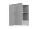 Кухонный шкаф BRW Top Line 60 см с вытяжкой левый серый глянец, серый гранола/серый глянец TV_GOO_60/68_L_FL_BRW-SZG/SP/BI фото thumb №3