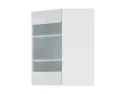 BRW Угловой кухонный шкаф Sole 60 см с витриной справа белый глянец, альпийский белый/глянцевый белый FH_GNWU_60/72_PV-BAL/BIP фото thumb №2