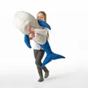 IKEA BLÅVINGAD БЛОВІНГАД, іграшка м’яка, синій кит, 100 см 005.221.13 фото thumb №2
