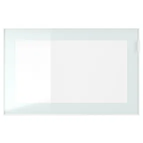 IKEA GLASSVIK ГЛАССВІК, скляні дверцята, біле/салатовий матове скло, 60x38 см 805.409.00 фото