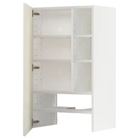 IKEA METOD МЕТОД, настінн шаф д / витяжки з полиц / дверц, білий / БУДБІН кремово-білий, 60x100 см 195.042.08 фото