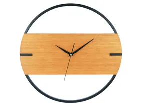 BRW Дизайнерские настенные часы из мдф коричневого цвета 080710 фото