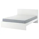 IKEA MALM МАЛЬМ, каркас ліжка з матрацом, білий / Вестерой середня твердість, 180x200 см 595.448.01 фото thumb №1