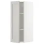 IKEA METOD МЕТОД, навесной шкаф с полками, белый / светло-серый, 30x80 см 194.605.01 фото