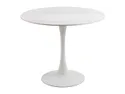 Стол обеденный круглый BRW Malta, WHITE 90х75 см, белый фото thumb №1