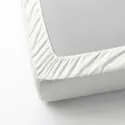 IKEA NATTJASMIN НАТТЭСМИН, простыня натяжная, белый, 160x200 см 603.437.07 фото thumb №4