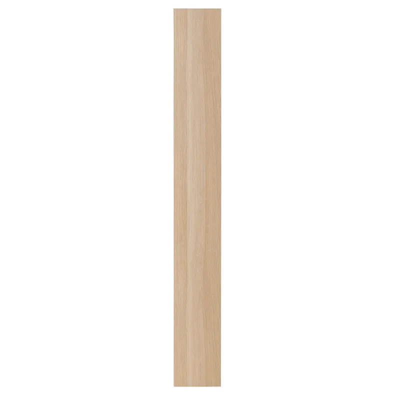IKEA FORSAND ФОРСАНД, дверца с петлями, белый крашеный дуб, 25x229 см 393.874.25 фото №1