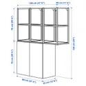 IKEA ENHET ЕНХЕТ, шафа, білий/блідо-сіро-зелений, 120x32x150 см 695.481.20 фото thumb №6