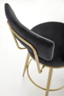 Барний стілець Хокер HALMAR H115 чорний, золотий фото thumb №9