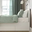 IKEA SONGESAND СОНГЕСАНД, каркас кровати с 4 ящиками, белый / Лурёй, 140x200 см 692.413.37 фото thumb №6