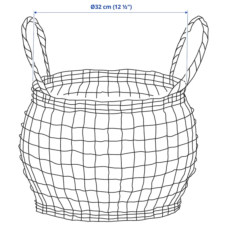 IKEA HÖKRUBBA ХЕКРУББА, кошик, бананове листя 705.818.68 фото №6