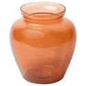 IKEA GOKVÄLLÅ ГОКВЕЛЛО, ваза, помаранчевий, 19 см 005.690.11 фото thumb №1
