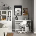 IKEA KALLAX / LOBERGET, стол и стул, белый 495.550.03 фото thumb №2