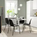 IKEA DOCKSTA ДОКСТА / LIDÅS ЛІДОС, стіл+4 стільці, білий білий / чорний / чорний, 103 см 795.090.62 фото thumb №2