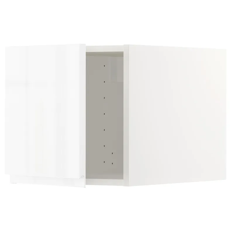 IKEA METOD МЕТОД, верхний шкаф, белый / Воксторп глянцевый / белый, 40x40 см 994.562.51 фото №1