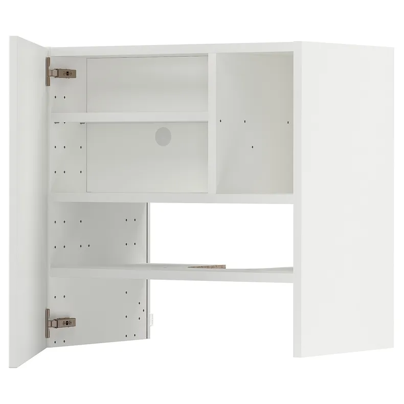 IKEA METOD МЕТОД, настінн шаф д / витяжки з полиц / дверц, білий / стенсундський білий, 60x60 см 095.053.50 фото №1