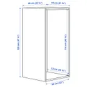 IKEA PLATSA ПЛАТСА, каркас, білий, 60x55x120 см 503.309.46 фото thumb №3