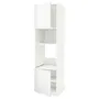 IKEA METOD МЕТОД, вис шаф д / дух / мікр печі / 2 двер / пол, білий / Voxtorp матовий білий, 60x60x220 см 394.602.70 фото