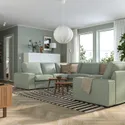 IKEA KIVIK КИВИК, 7-местный п-образный диван, Окрашен в светло-зеленый цвет 795.276.93 фото thumb №2