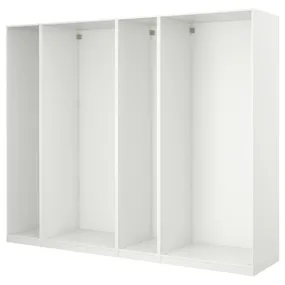 IKEA PAX ПАКС, 4 каркаси гардероба, білий, 300x58x236 см 198.954.19 фото