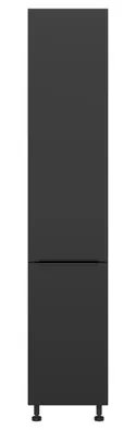 BRW Кухонный цокольный шкаф Sole L6 высотой 40 см левый черный матовый, черный/черный матовый FM_D_40/207_L/L-CA/CAM фото thumb №1