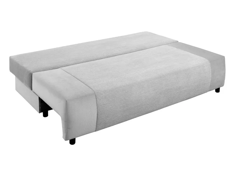 BRW тримісний диван Gapi розкладний з ящиком для зберігання велюр вельветовий сірий, Позиція 55 SO3-GAPI-LX_3DL-G2_BD5E05 фото №3