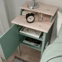 IKEA OLDERDALEN ОЛЬДЕРДАЛЕН, приліжковий столик, сіро-зелений / сосна, 47x43 см 305.008.93 фото thumb №5