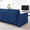 IKEA FRIHETEN ФРІХЕТЕН, 3-місний диван-ліжко, СКІФТЕБУ синій 604.315.63 фото thumb №4
