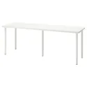 IKEA LAGKAPTEN ЛАГКАПТЕН / OLOV ОЛОВ, письменный стол, белый, 200x60 см 594.175.82 фото thumb №1
