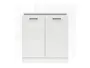 BRW Junona Line базовый шкаф для кухни 60 см мел глянец, белый/мелкозернистый белый глянец D2D/60/82_BBL-BI/KRP фото