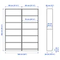 IKEA BILLY БІЛЛІ, комбінація з книжковою шафою, під дуб, 160x28x202 см 595.818.17 фото thumb №3
