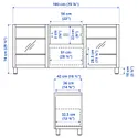 IKEA BESTÅ БЕСТО, тумба д / ТВ с ящиками, белый Sindvik / Hanviken / Stubbarp бежевый, 180x42x74 см 994.289.70 фото thumb №3