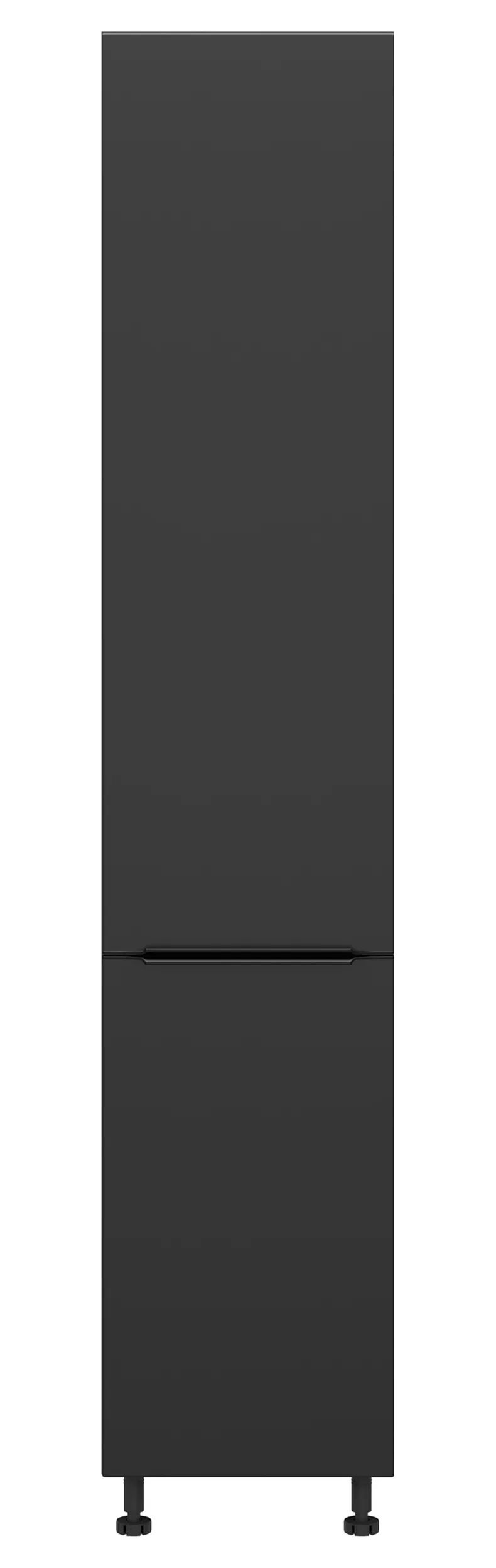 BRW Кухонный цокольный шкаф Sole L6 высотой 40 см левый черный матовый, черный/черный матовый FM_D_40/207_L/L-CA/CAM фото №1